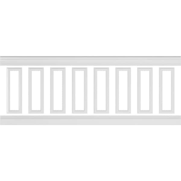 Ekena Millwork Wainscot Paneling Kit, Urethane, 94-1/2 in L, Factory Primed WPKUSQ051P036 - main